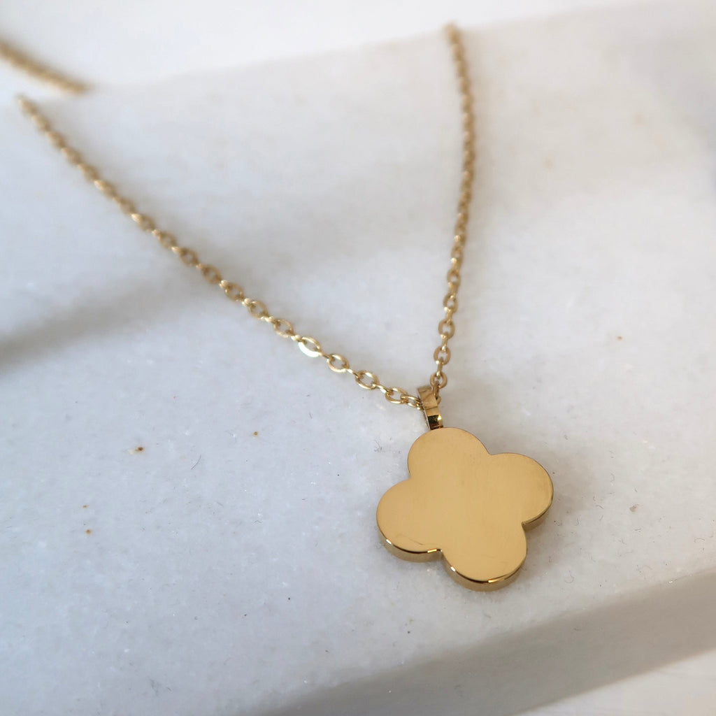 Sabr Clover Necklace - Gold
