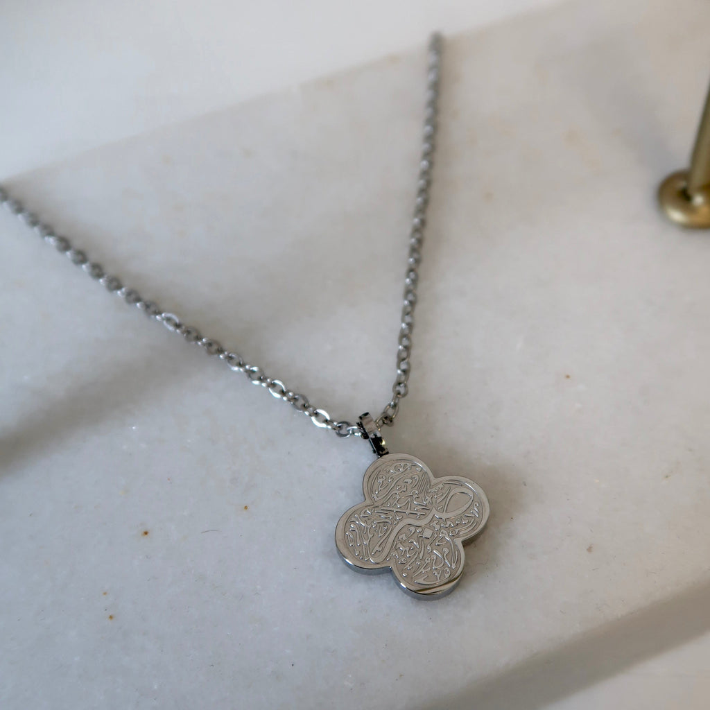 Sabr Clover Necklace - Silver
