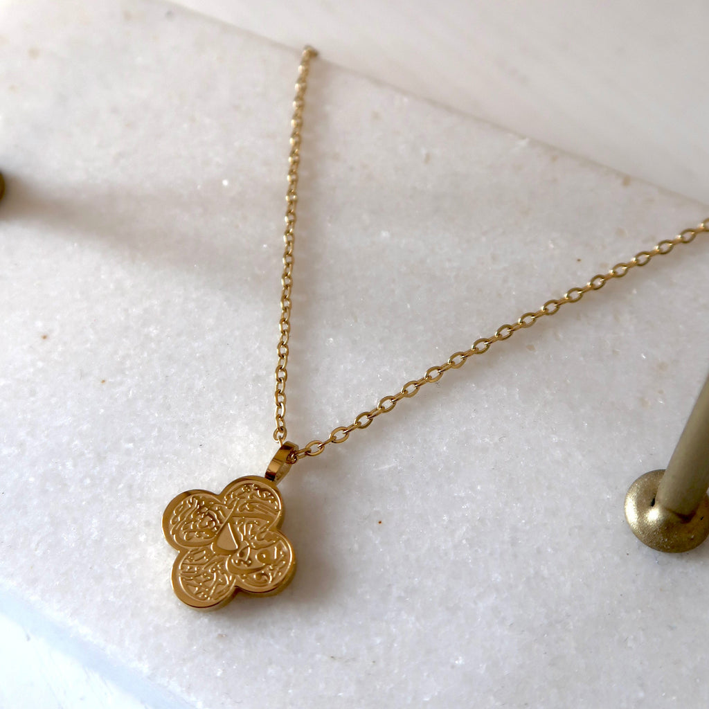 Tawakkul Clover Necklace - Gold