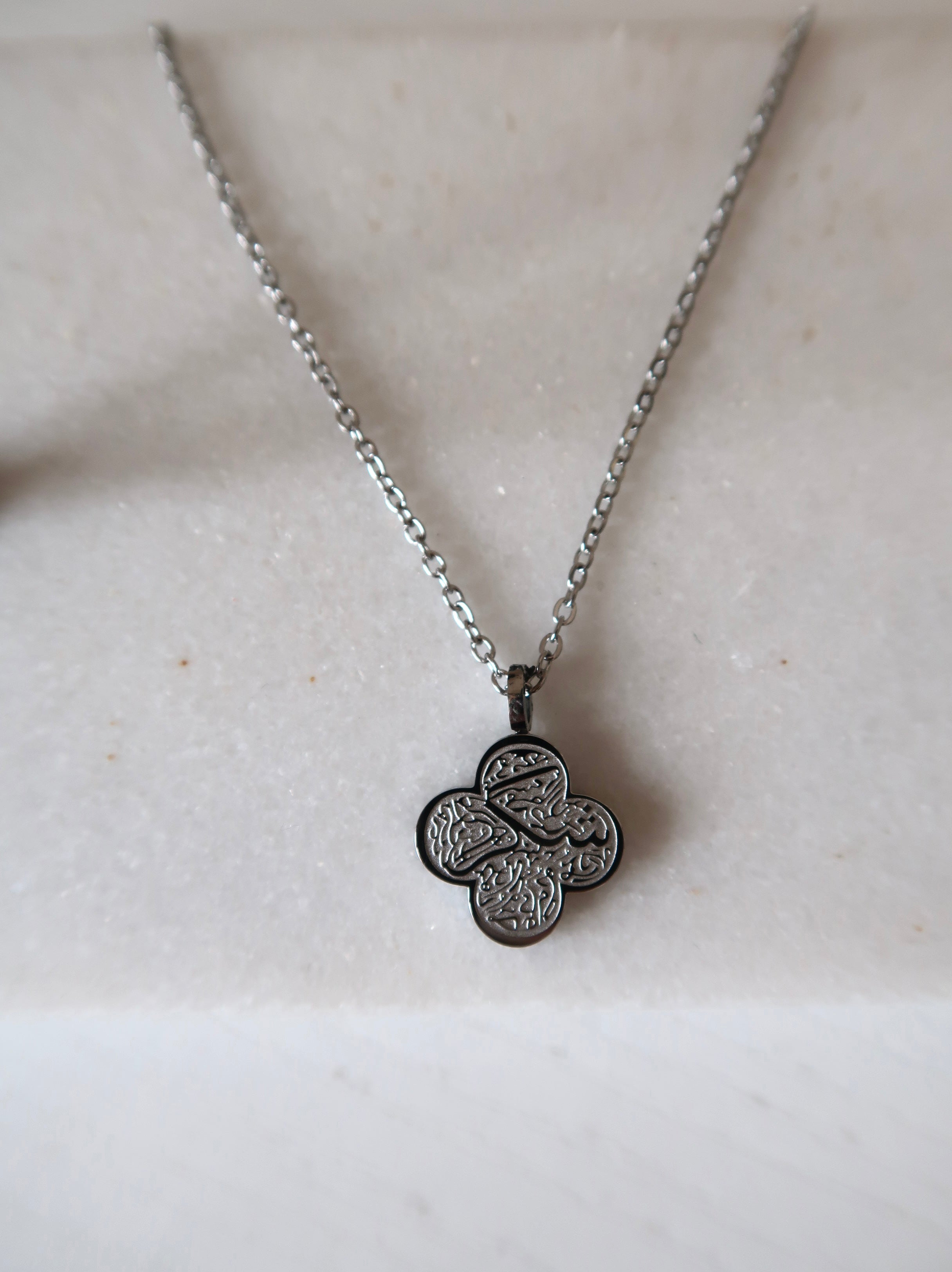 Shukr Clover Necklace - Silver