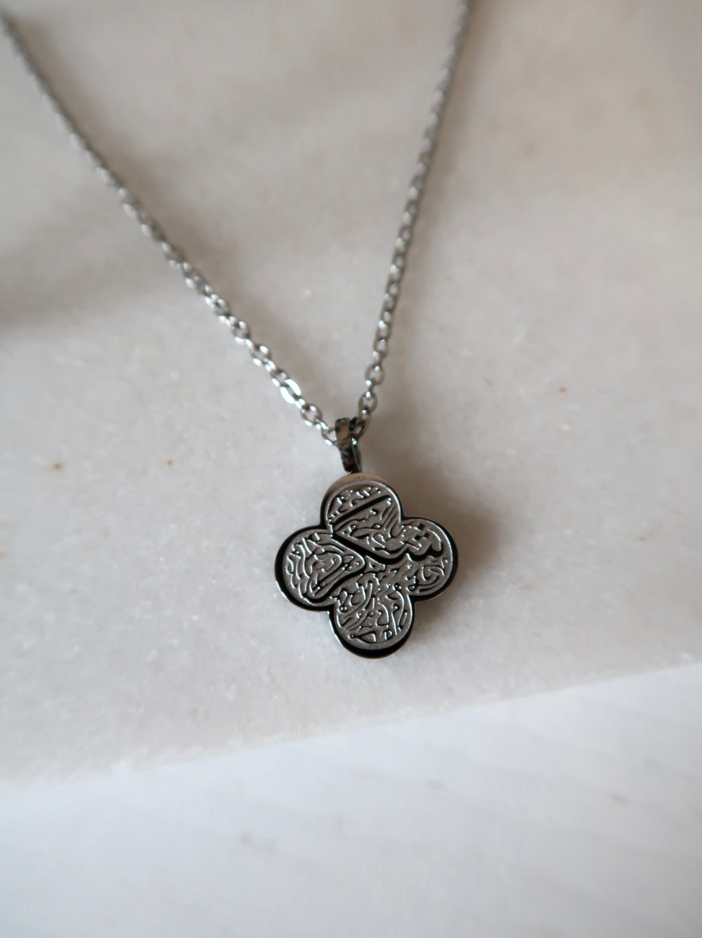 Shukr Clover Necklace - Silver
