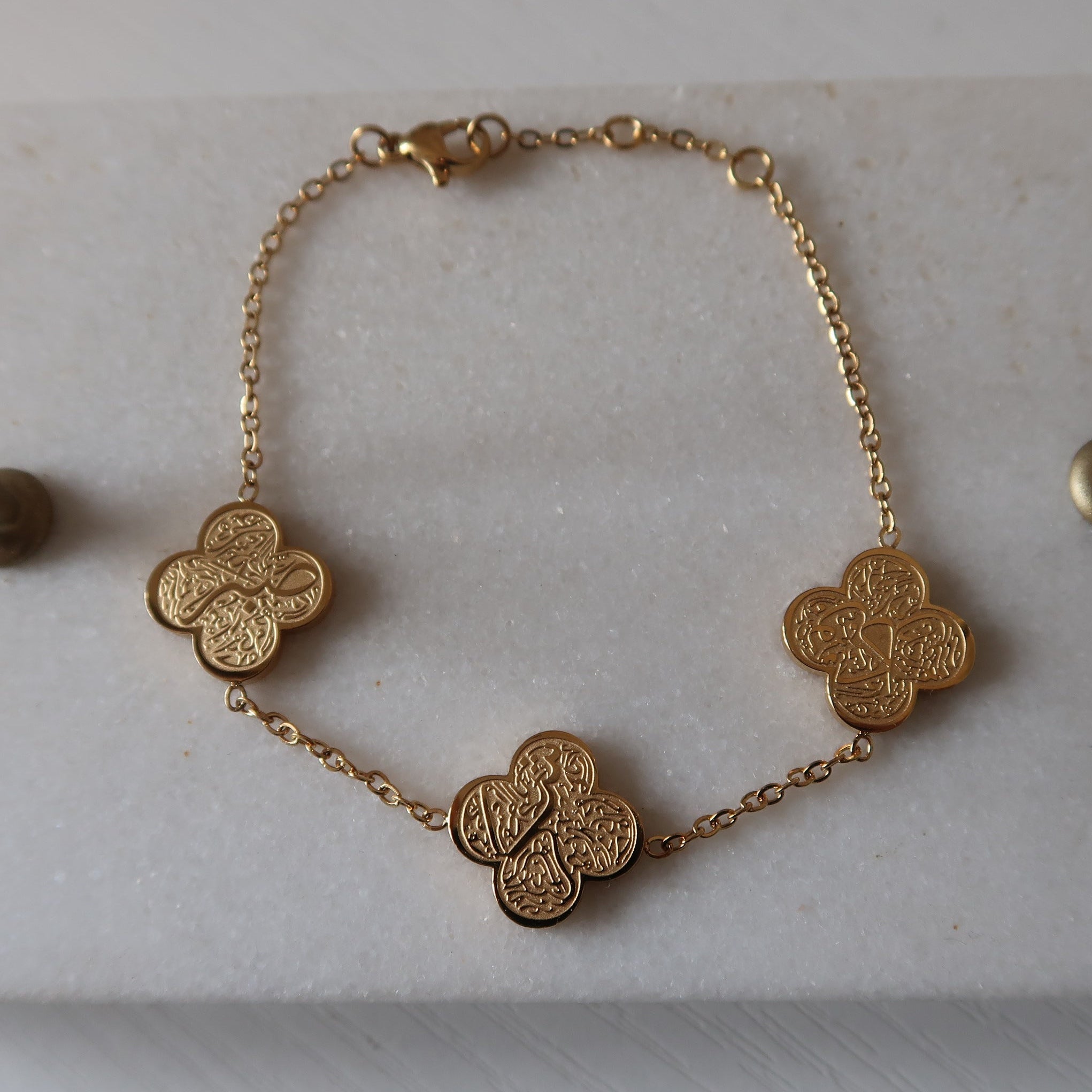 Qalbi Clover Bracelet - Gold