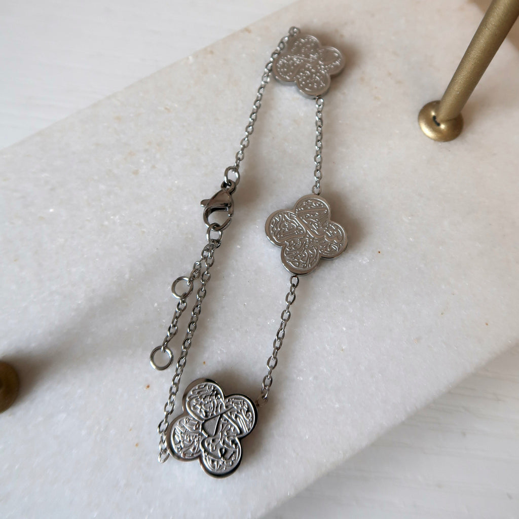 Qalbi Clover Bracelet - SIlver