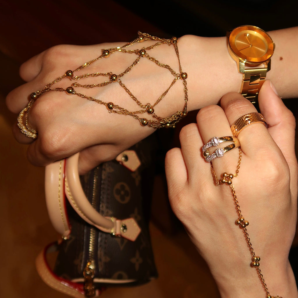Golden Veil Hand Chain