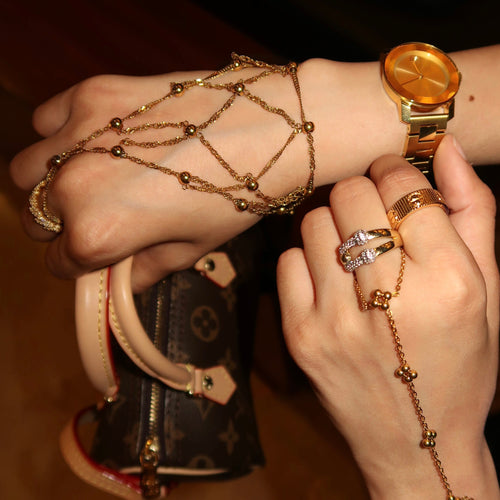 Golden Veil Hand Chain